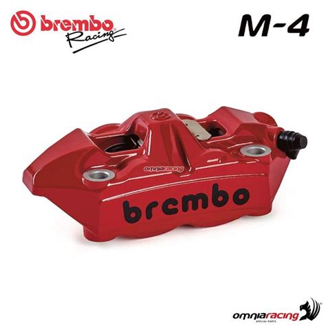 Brembo Racing Red M4 100mm Cast Monoblock Right Rh Pitch Radial