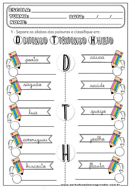 Atividdade Pronta Brincando Com As Sílabas A Arte De Ensinar E