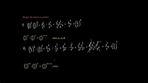 Ridicarea La Putere A Fractiilor Ordinare Lectii Virtuale Ro YouTube