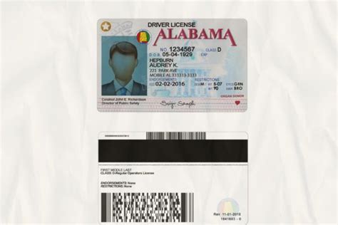 Free Alabama Drivers License Template Software Joapreview