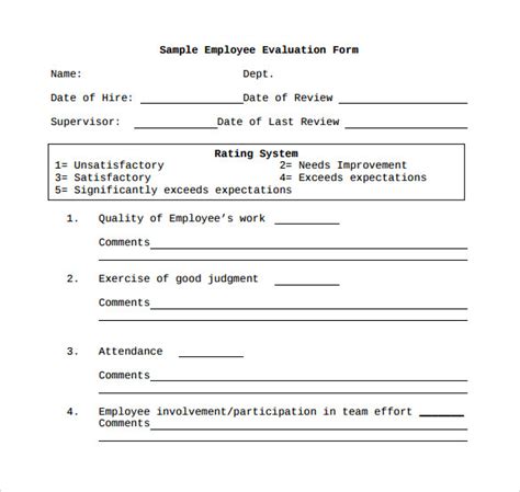 90 Day Probation Period Template