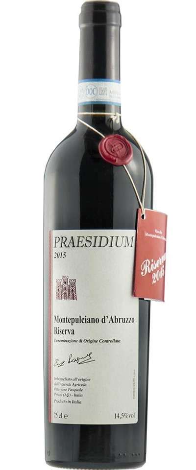 Montepulciano D Abruzzo Riserva Enzo Pasquale Praesidium