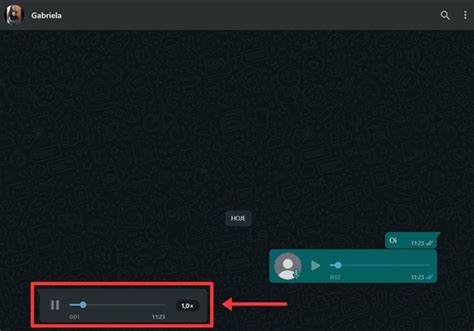 Como acelerar áudio no WhatsApp Web