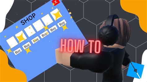 How To Make A Shop Gui In Roblox Studio Youtube