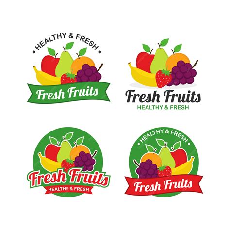 Premium Vector Fresh Fruits Logo Design Vector