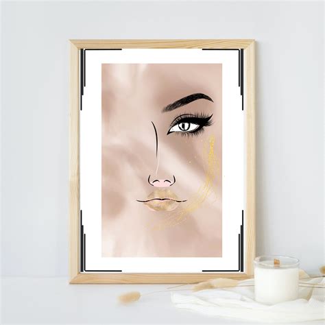 Makeup Wall Art, Woman Print-makeup Wall Art, Fashion Prints, Makeup Prints, Beauty Salon Decor ...