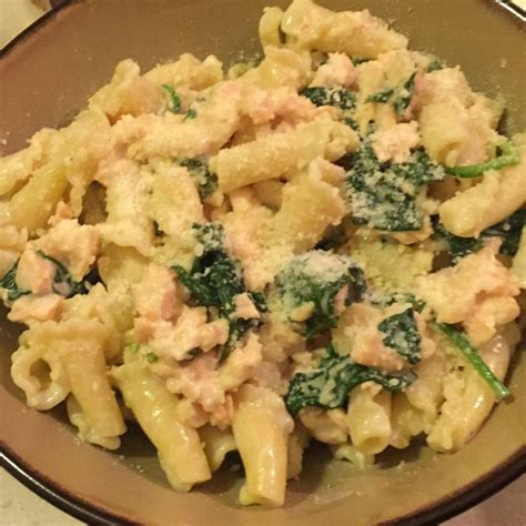 Salmon Pasta With Spinach Miss Cooker