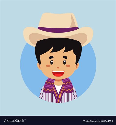 Avatar of guatemala character Royalty Free Vector Image