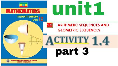 Mathematics Grade 12 Unit 1 Part 3 YouTube