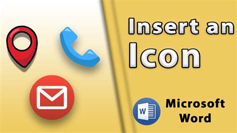 How To Insert An Icon In Microsoft Word YouTube