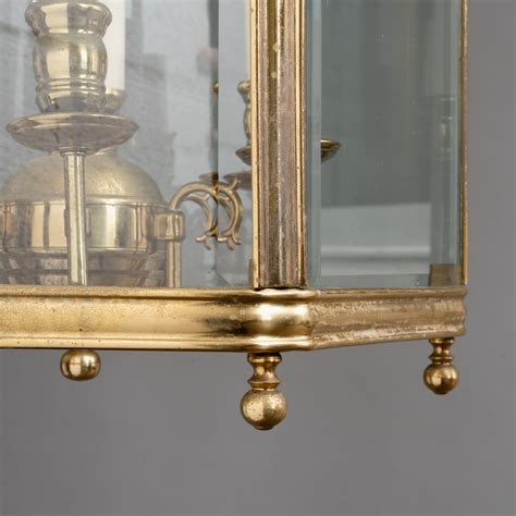 Large Gilt Brass Hall Lantern In The Eighteenth Century Taste