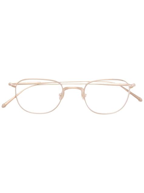 Matsuda Metallic Oval-frame Glasses In Gold | ModeSens