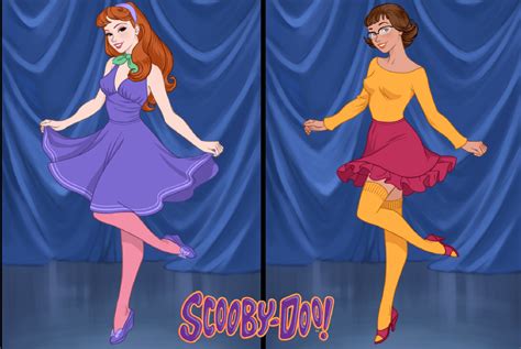 Pinup Princess Daphne And Velma From Scooby Doo By Nickelbackloverxoxox