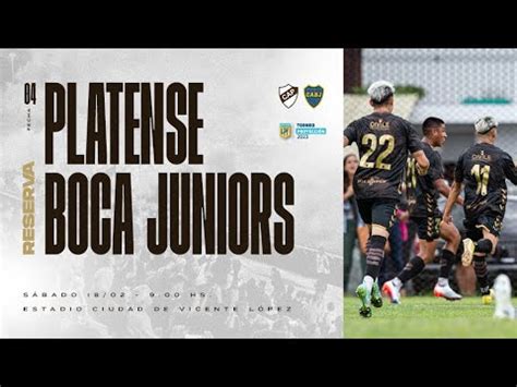 Torneo Proyecci N Platense Vs Boca Fecha Youtube