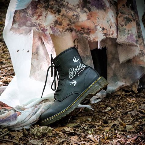 Custom Doc Martens l Customise Doc Martens for your Wedding Day