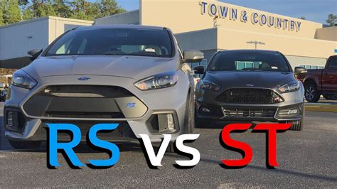 Ford Focus Rs Vs Focus St Review And Comparison Youtube