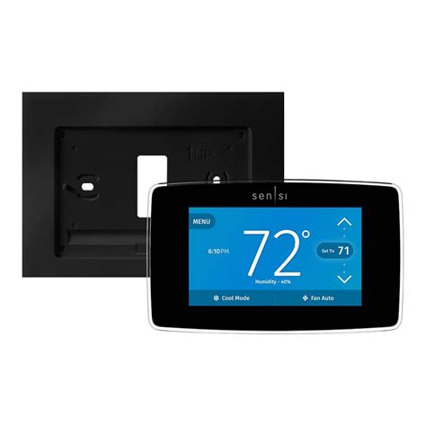 Emerson Sensi 7 Day Programmable Touch Wi Fi Thermostat And Wall Plate Bundle St75wp The Home