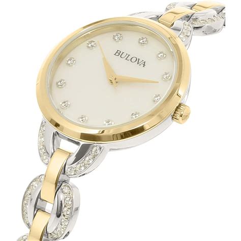 Reloj Bulova Para Mujer L Dorado En Acero Inoxidable Y Env O Gratis