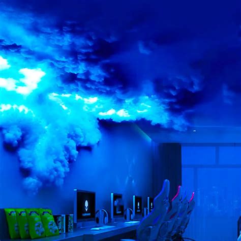 Cloud Ceiling With Led Lights No Cords Cloud Ceiling Led Lighting