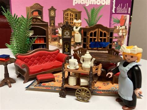 Vintage Playmobil Victorian Mansion Set 5320 Livingdining Etsy