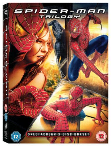 Spider Man Trilogy DVD 2009 Tobey Maguire Raimi DIR Cert 12