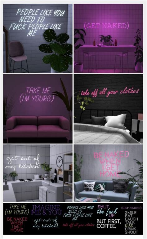 Sims 4 Neon Signs Cc