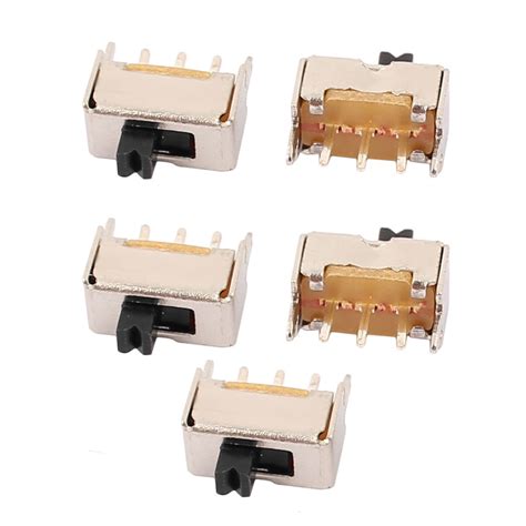 Uxcell Pcs Ss D Position P Spdt Mini Slide Switch Latching