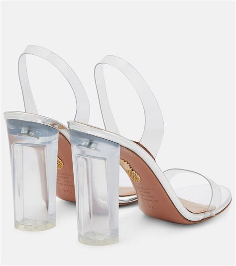 Aquazzura So Nude PVC Slingback Sandals Aquazzura
