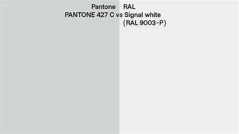 Pantone C Vs Ral Signal White Ral P Side By Side Comparison