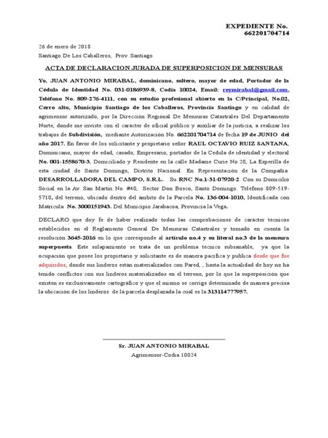 Acta Declaracion Jurada 2201611418 1 República Dominicana