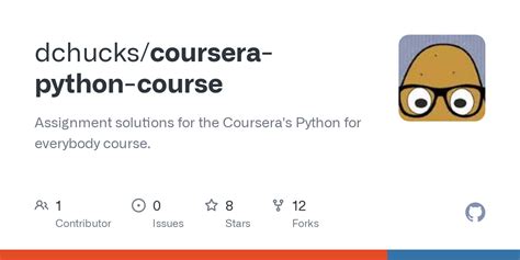 GitHub Dchucks Coursera Python Course Assignment Solutions For The