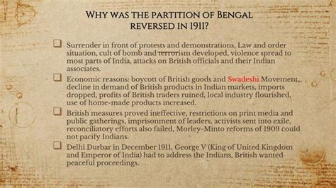 Partition of Bengal 1905 | PPT