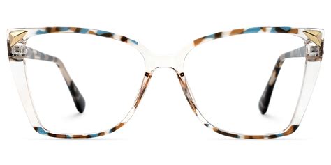 Clear Tortoise Shelia Butterfly Frame Glasses For Women