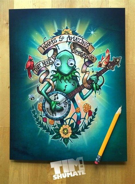 Kermit The Frog Here Tim Shumate Illustrations Tim Shumate Art Prints