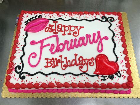 February Birthday Cake