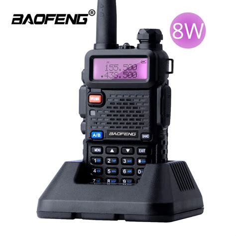 Baofeng Uv R W Walkie Talkie Km Dual Band Uv R Ham Two Way Radio