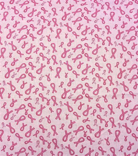 Breast Cancer Awareness Breast Cancer Pink Ribbon Fabric Pink Ribbon