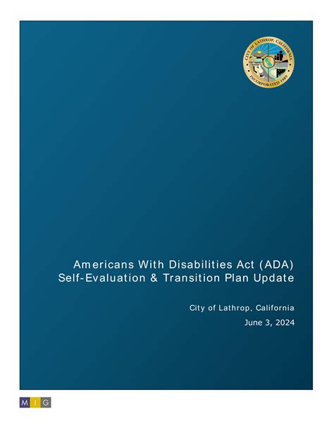 Ada Self Evaluation Transition Plan Public Draft Review City Of