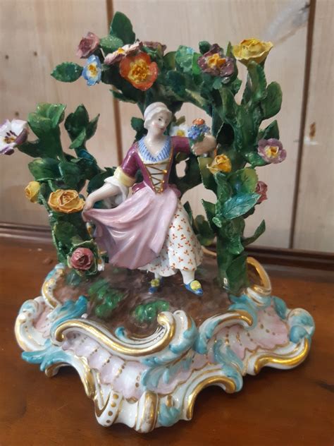 Proantic Groupe En Porcelaine De Meissen