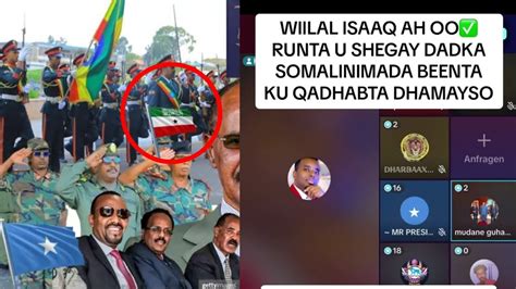 Wiilal Isaaqa Oo Runta U Sheegay Daarood Iyo Hawiye Ethiopia Dagaal