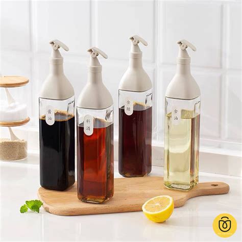 Jual Botol Minyak Kaca 500ml Glass Oil Bottle Dispenser Pourer Botol