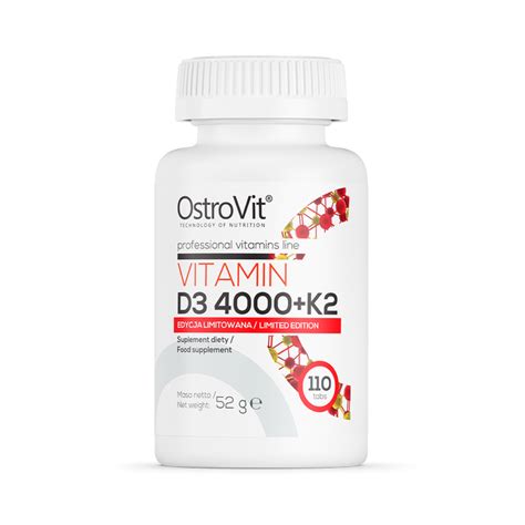 Vitamín D3 4000 K2 OstroVit GymBeam sk