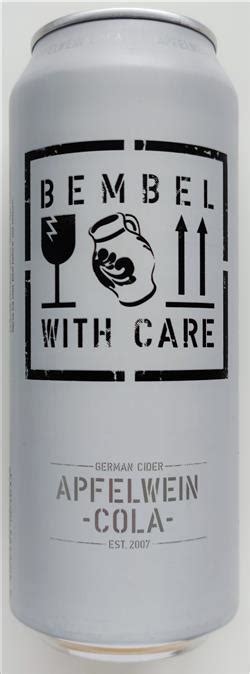 Bembel With Care Cider Cola Ml Bembel With Care A Germany