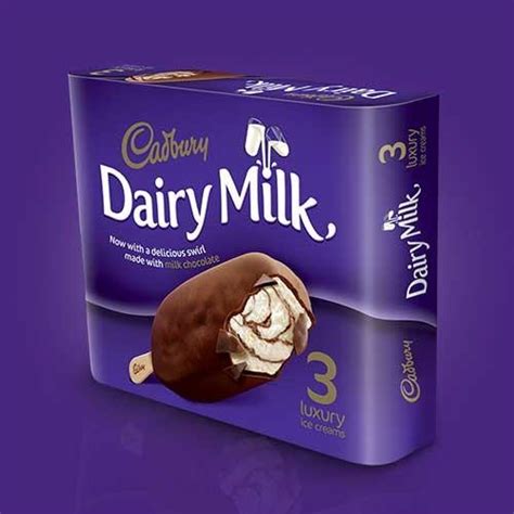 Cadbury Dairy Milk Swirl Ice Cream 1x24 90ml Lynas Foodservice