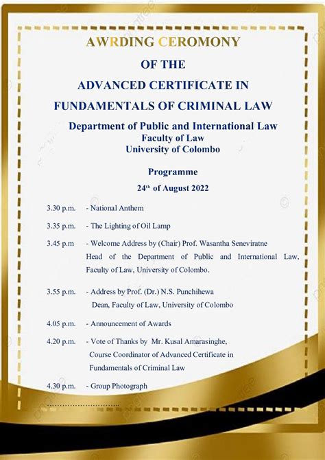 Award Ceremony – ACFCL 2021 | Faculty of Law