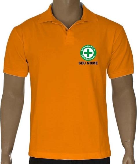 Blusa Polo Bordado Seguran A Trabalho Nome Mercado Livre