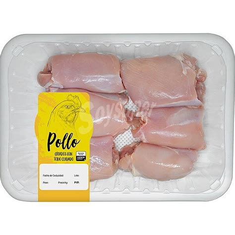 Sada Contramuslos De Pollo Sin Piel Peso Aproximado Bandeja 500 G