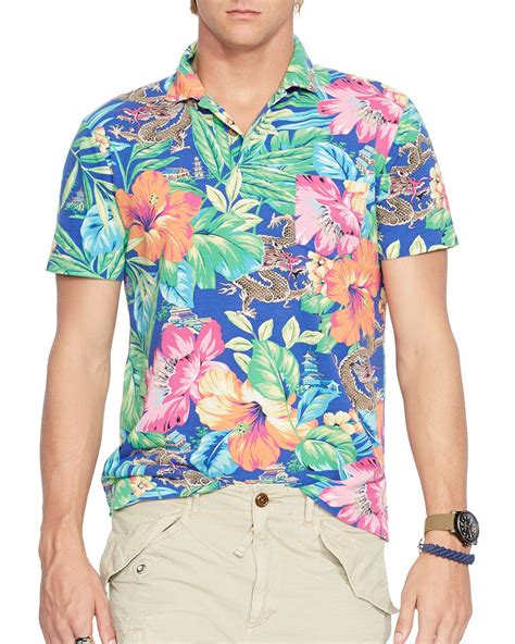 Lyst Ralph Lauren Polo Tropical Print Mesh Estate Shirt For Men