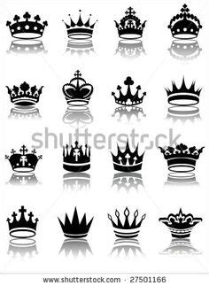 5 Point Crown Tattoo Designs