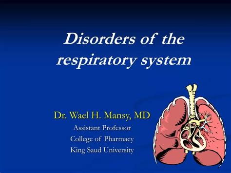 Ppt Disorders Of The Respiratory System Powerpoint Presentation Free Download Id2208823